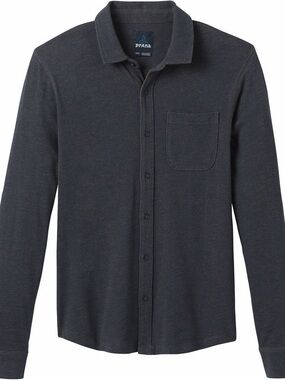 Prana Ronnie Long Sleeve Button-Up Shirt - Men's Organic Cotton Large